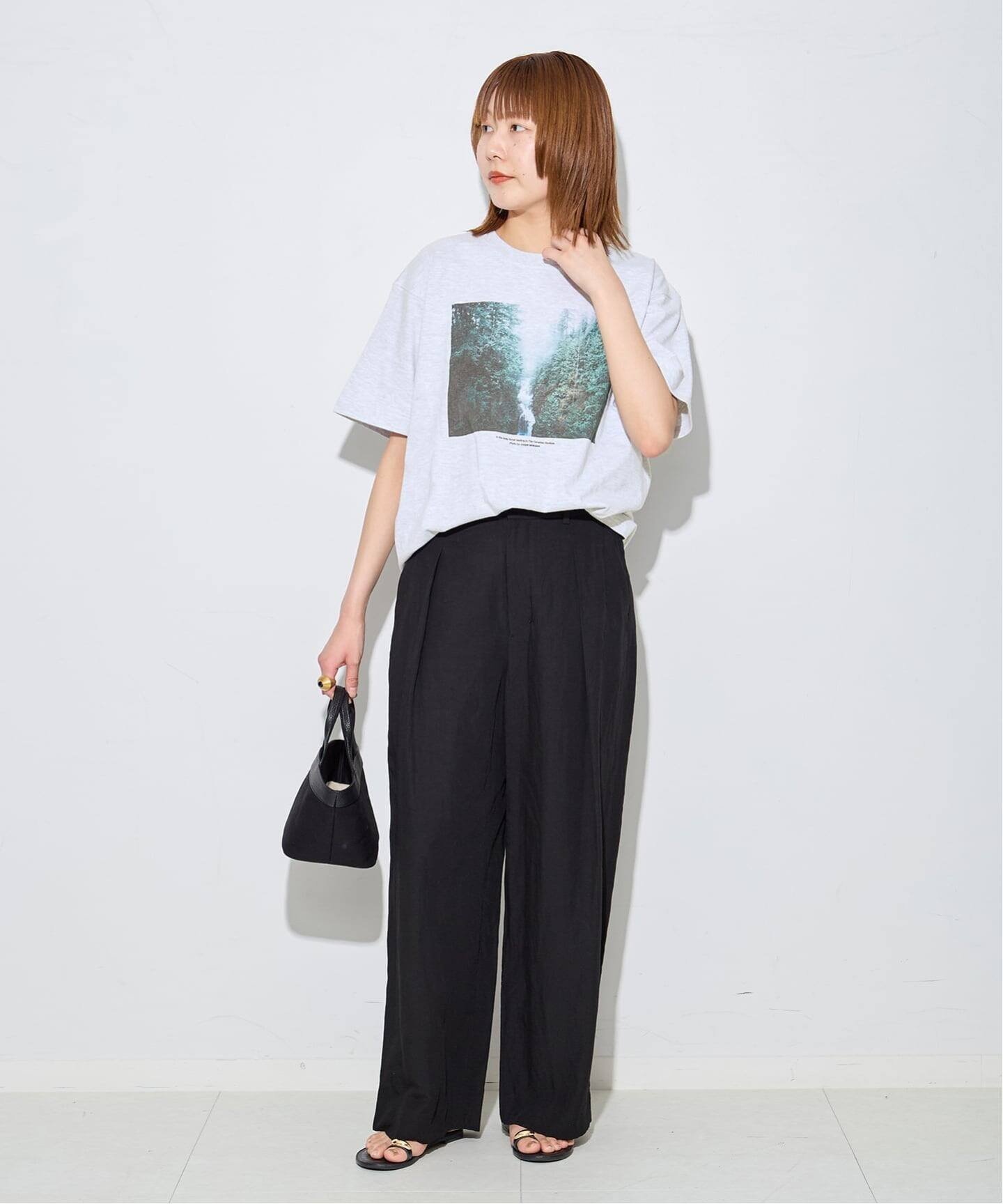 JOURNAL STANDARD L'ESSAGE 《追加》POETMEETS DUBWISE CANADIAN ROCKIES Tシャツ ジャーナルスタンダード レサージュ トップス カットソー・Tシャツ グレー