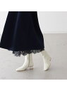 【SALE/60%OFF】Au BANNISTER 【スノーソール】マーブルヒールロングブーツ オゥ・バニスター シューズ・靴 ブーツ ホワイト ブラック グレ...