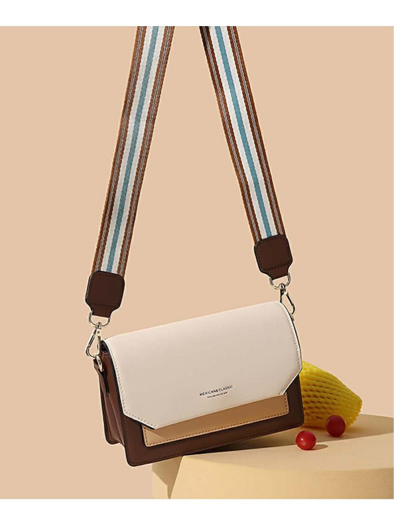 MEXICAN 【牛床革】ミニショルダーバッグ セゾン・ド・パピヨン バッグ ショルダーバッグ ホワイト グリーン【送料無料】のサムネイル