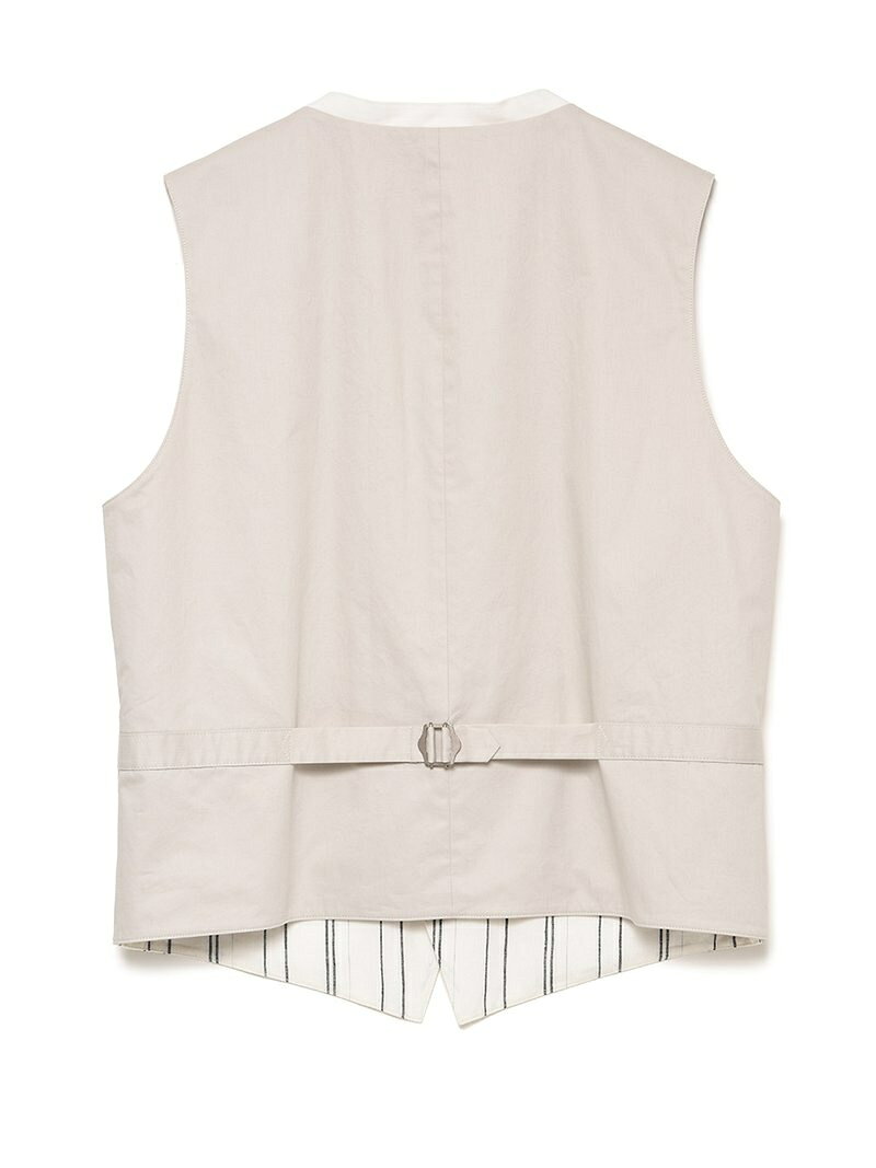 【SALE／50%OFF】H.I.P. by SOLIDO 【タトラス公式店】LINEN WIDE STRIPE GILET タトラスコンセプトストア トップス ベスト・ジレ ホワイト【送料無料】
