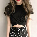 【SALE/30%OFF】miniministore セクシーチビt ショート丈tシャツ 韓国 ミニミニストア トップス カットソー・Tシャツ ホワイト ブラッ...