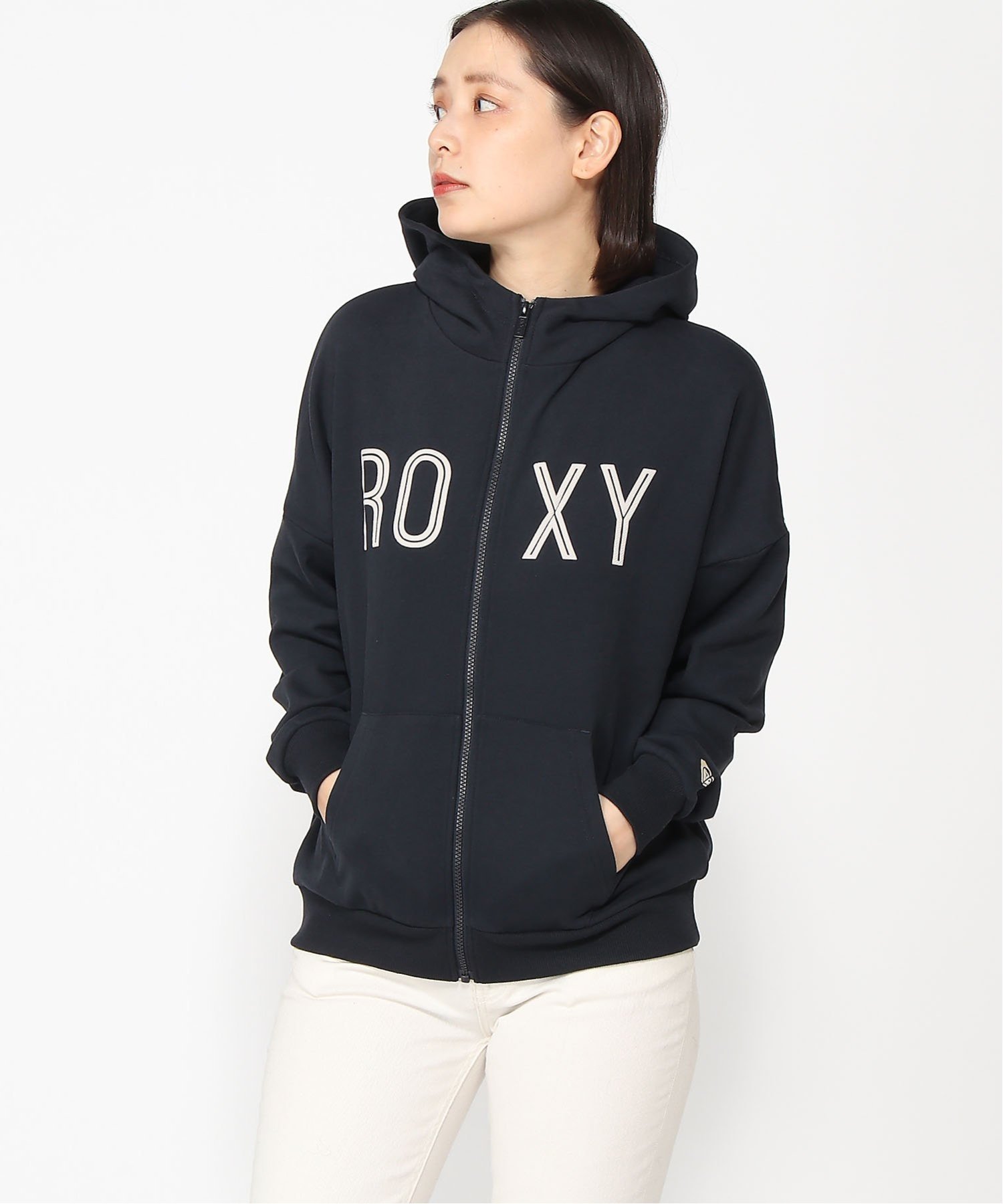 ロキシー パーカー レディース ROXY (W)JIVY ロキシー トップス パーカー・フーディー ブラック ホワイト オレンジ【送料無料】