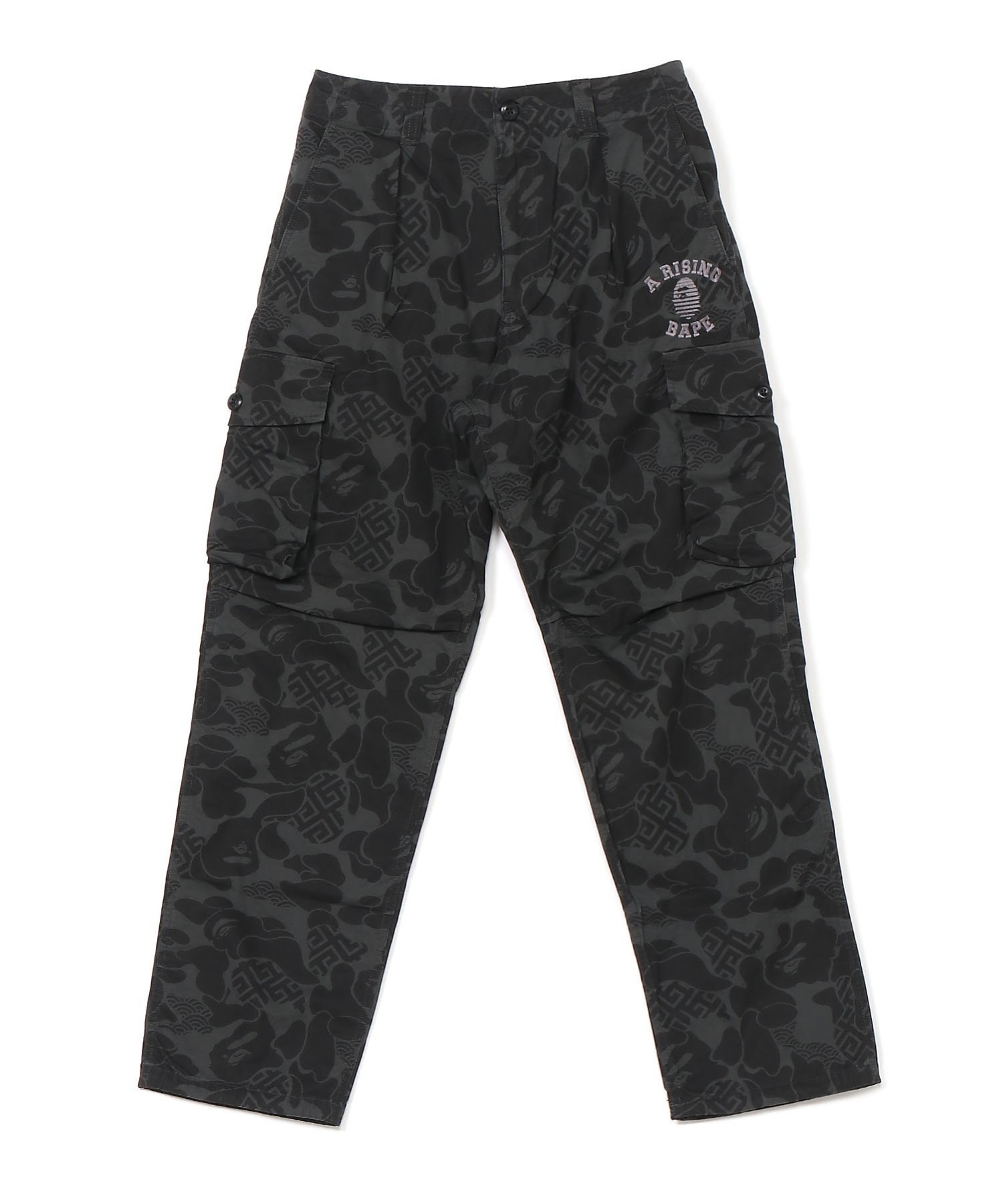 ア・ベイシング・エイプ A BATHING APE ASIA CAMO ARMY PANTS ア ベイシング エイプ パンツ その他のパンツ ブラック カーキ【送料無料】