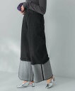 URBAN RESEARCH LIVINGTONE DOLK - Turn up long アーバンリサーチ パンツ ジーンズ・デニムパンツ ブラック ネイビー...
