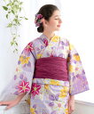 【SALE/5%OFF】KYOETSU 浴衣 女の子 子供 3点セット( 浴衣 + 帯 + 下駄 ) レトロC キョウエツ 着物・浴衣・和装小物 浴衣【送料無料】