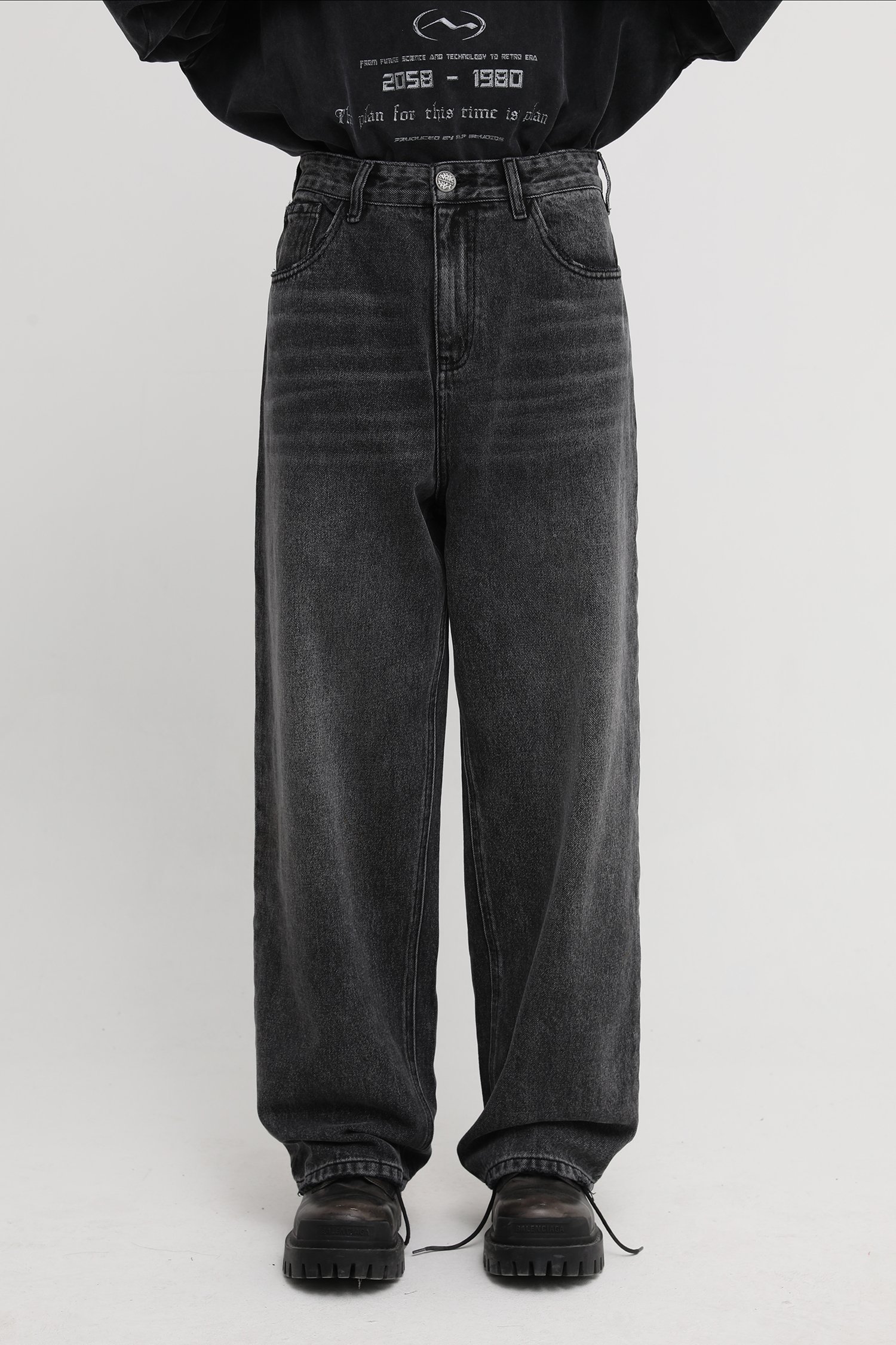 【SALE／15%OFF】MASONPRINCE 裾ダメージワイドシルエットデニムパンツ NZK5051 【MASONPRINCE】 チュクラ パンツ ジーンズ・デニムパンツ ブラック ブルー ブラウン【送料無料】