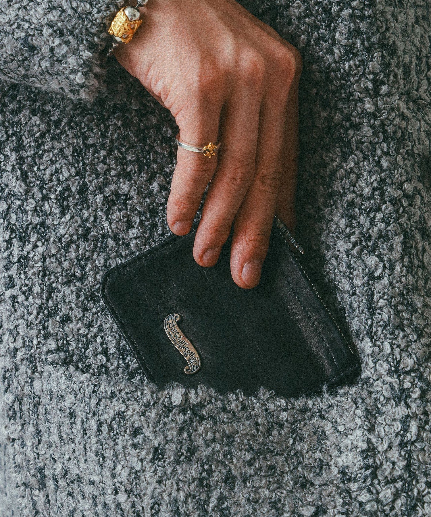 Bill Wall Leather 【EXCLUSIVE】Square Coin Wallet ビームス メン 財布・ポーチ・ケース コインケース・小銭入れ・札入れ【送料無料】