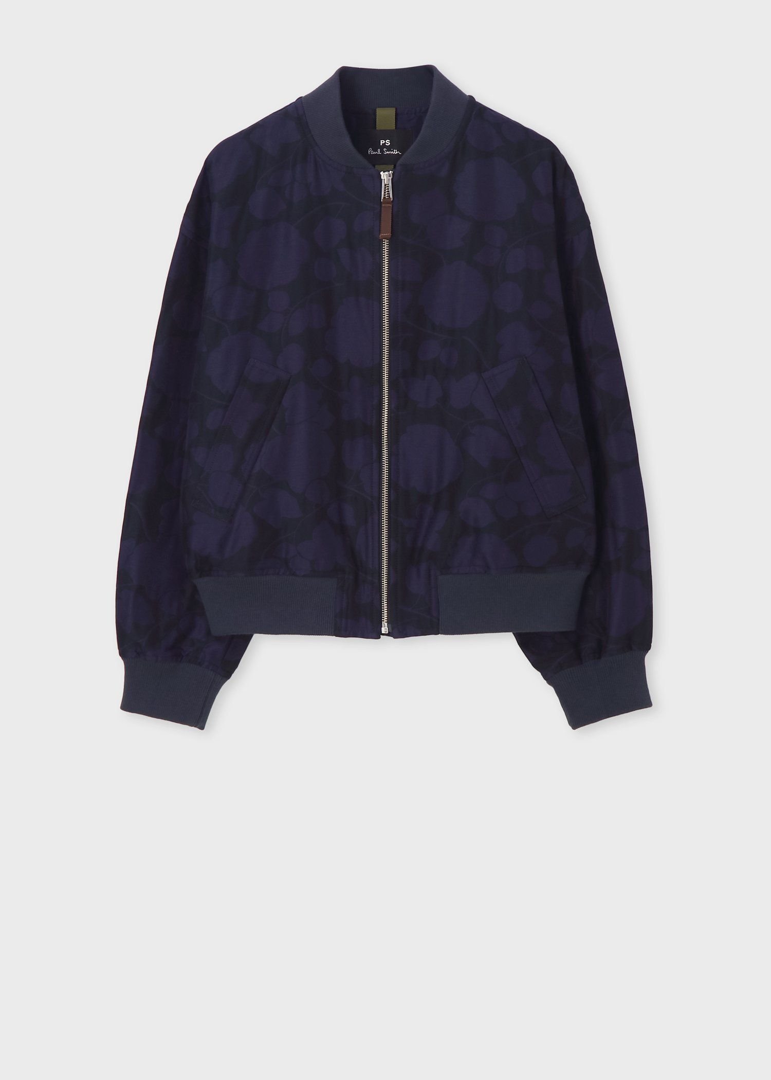 【SALE／30%OFF】PS Paul Smith ウィメンズ "Perforated Floral" ジャカード ブルゾン ポール・スミス ジャケット・アウター ブルゾン・ジャンパー ネイビー ホワイト【送料無料】