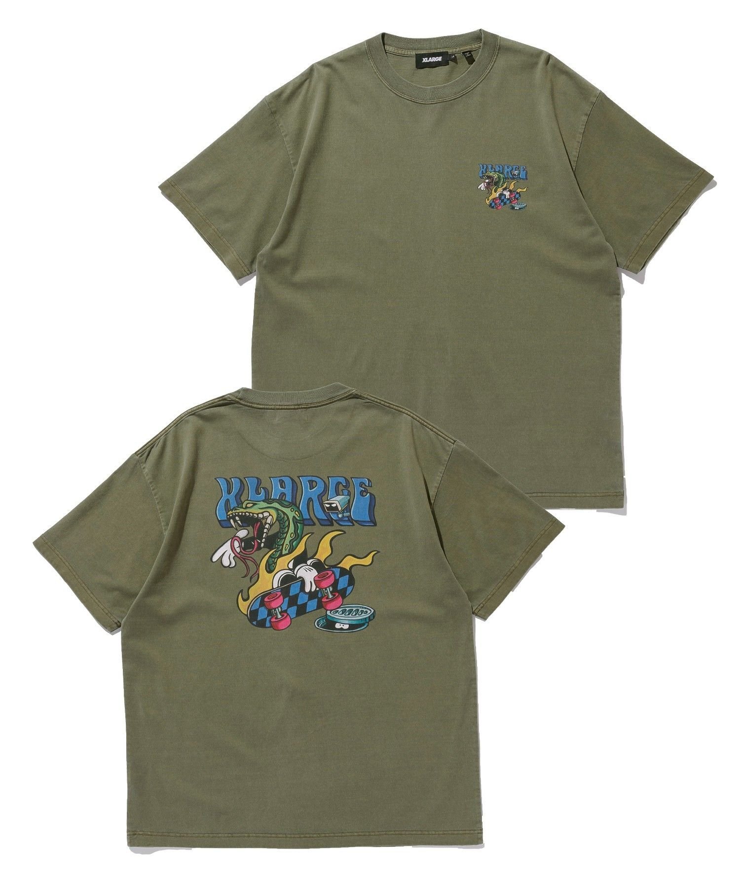 GRAB S/S TEE エクストララージ トップス カットソー・Tシャツ ブラック グリーン ホワイト