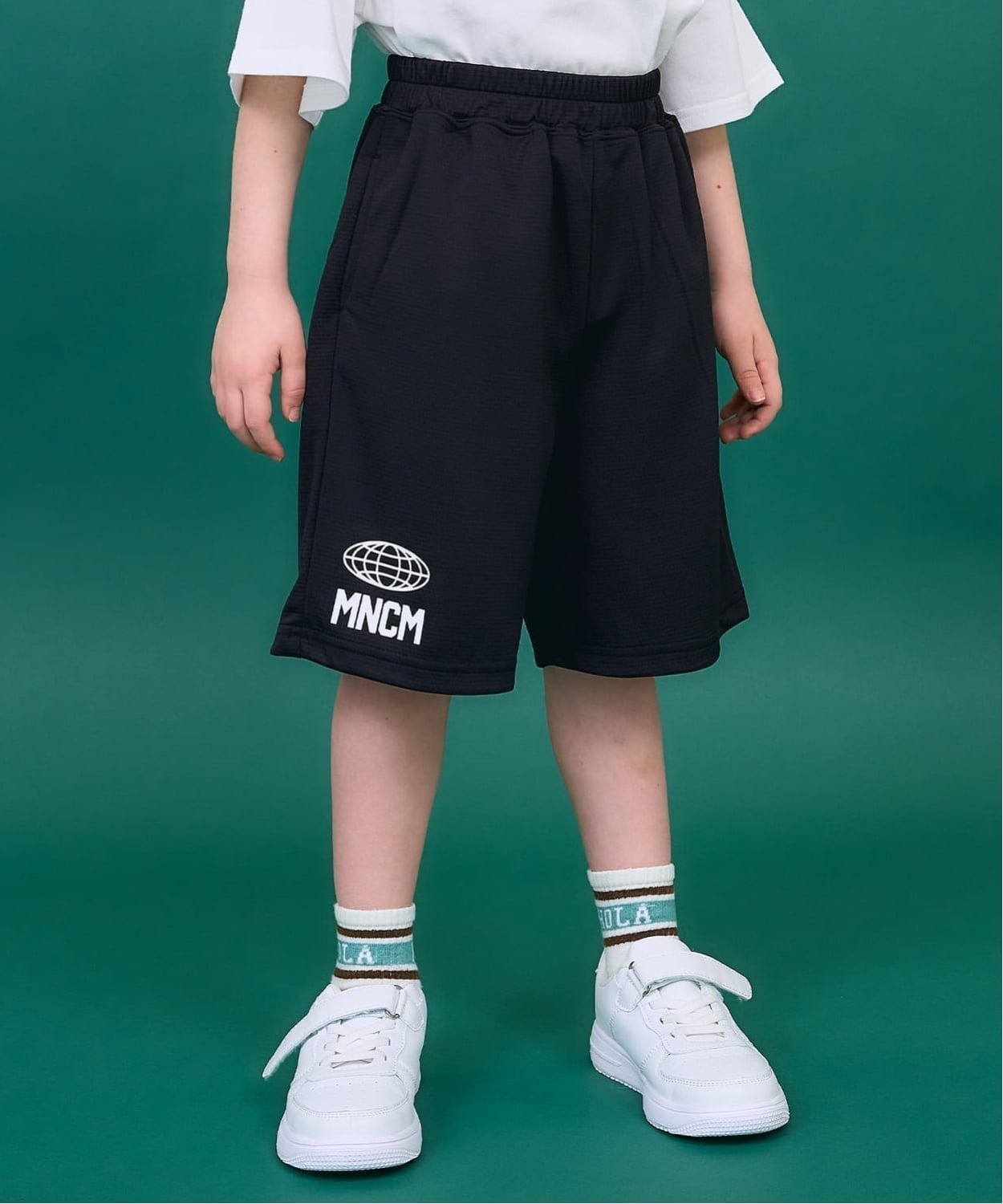 Other - b・ROOM 【速乾・UV】メッシュハーフパンツ【MNCM】【子供服】【キッズ】【男の子】【女の子】 ナルミヤオンライン パンツ その他のパンツ グリーン ブルー