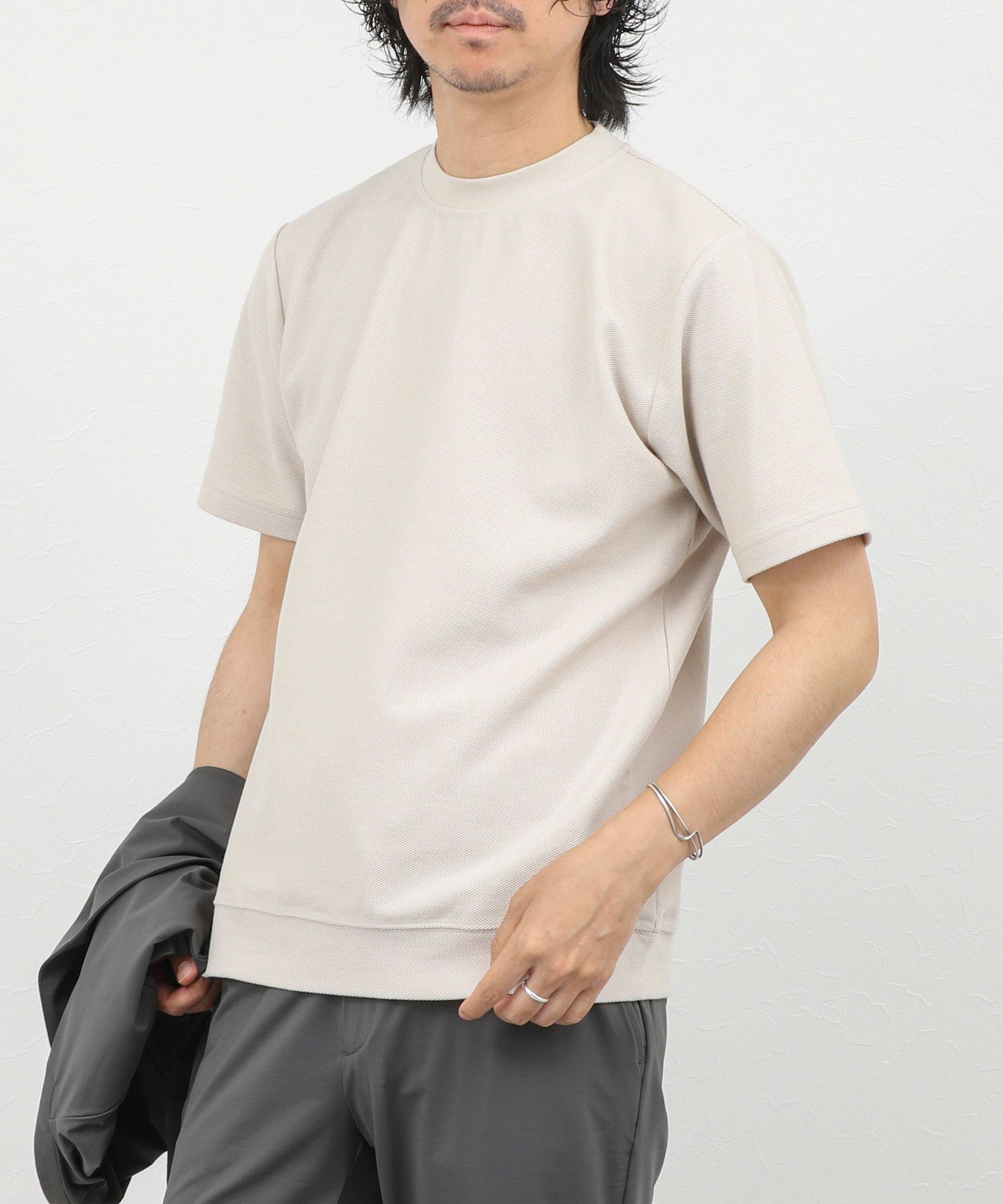【SALE／40%OFF】NOLLEY'S goodman 《ビジカジ対応》ローゼンジカノコ 抗菌防臭CN ドレスTシャツ 26SS ノーリーズ トップス カットソー・Tシャツ ホワイト グレー ブルー【送料無料】