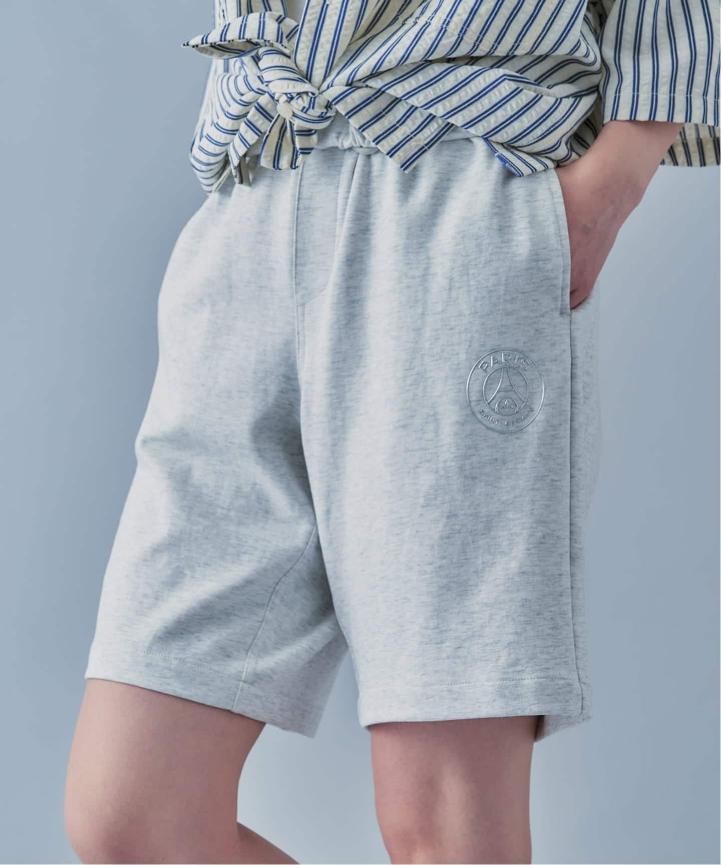 Paris Saint-Germain 【Paris Saint-Germain / パリ・サン=ジェルマン】 JP METALIC LOGO SHORTS エディフィス パンツ その他のパンツ ブラック ホワイト グレー