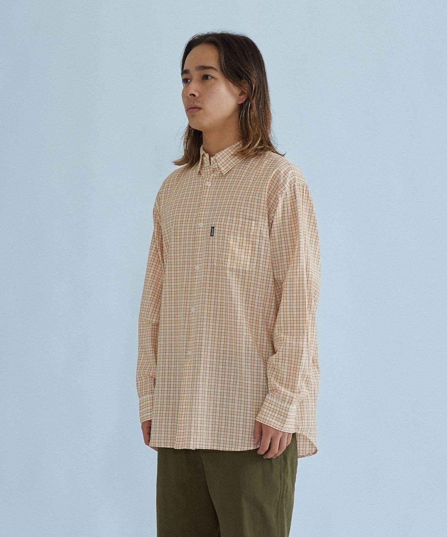 DJANGO S SHIRT サイラス トップス シャツ・ブラウス オレンジ ホワイト