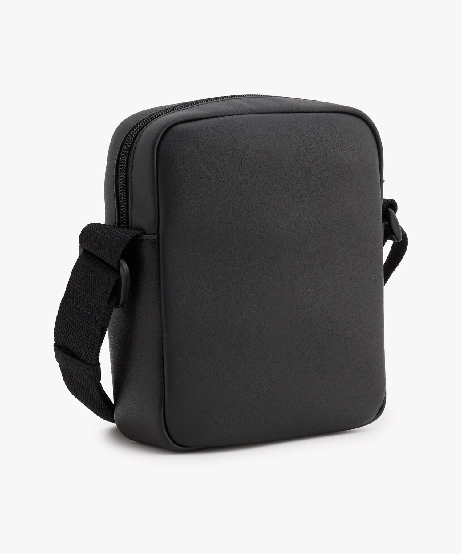 【公式】エッセンシャルラバー加工ロゴ クロスボディ レポーターバッグ 26AW トミーヒルフィガー バッグ ボディバッグ・ウエストポーチ ブラック