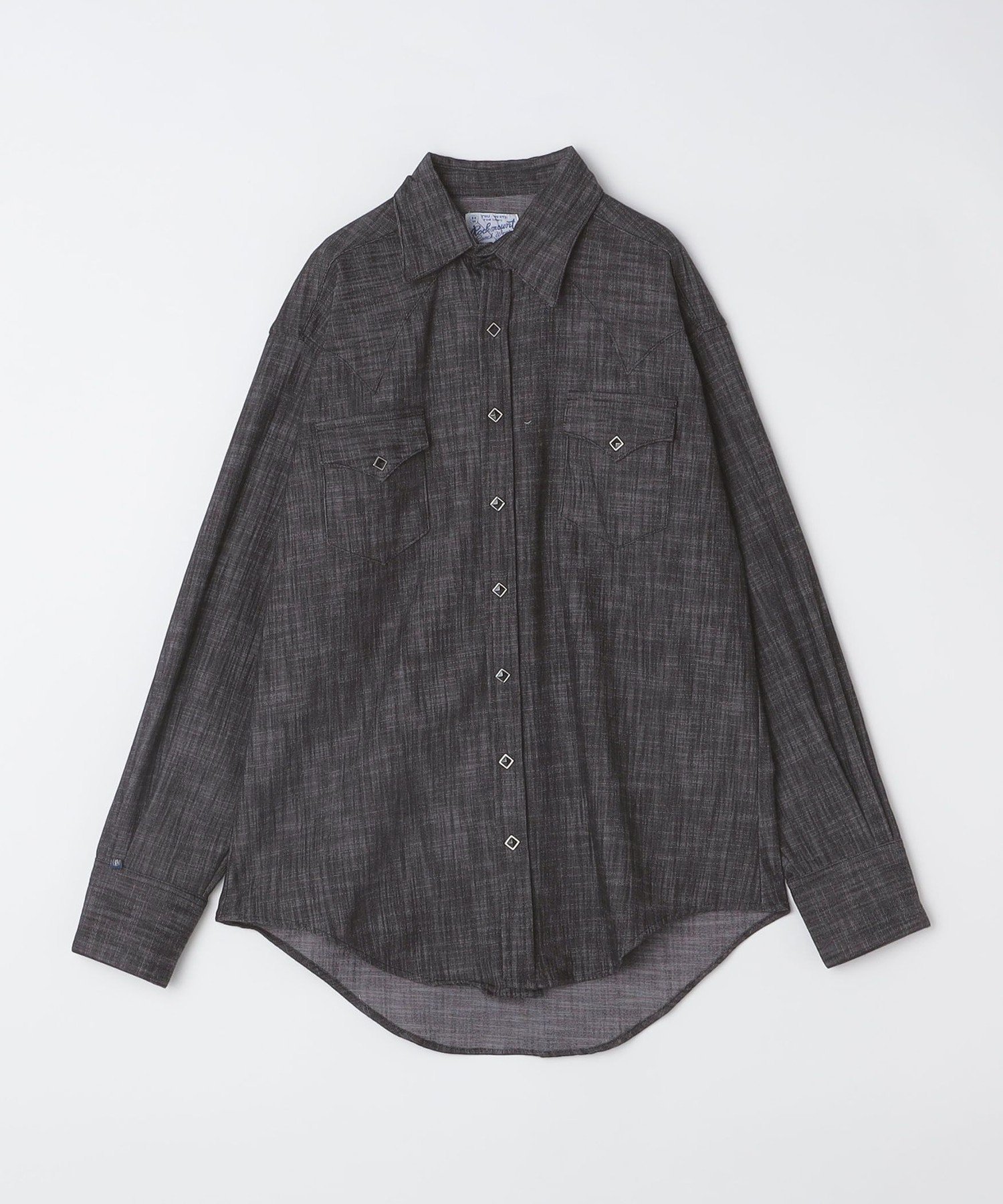 【SALE／40%OFF】SHIPS MEN ROCKMOUNT: リラックス デニム ウエスタン シャツ シップス トップス シャツ・ブラウス ブラック【送料無料】