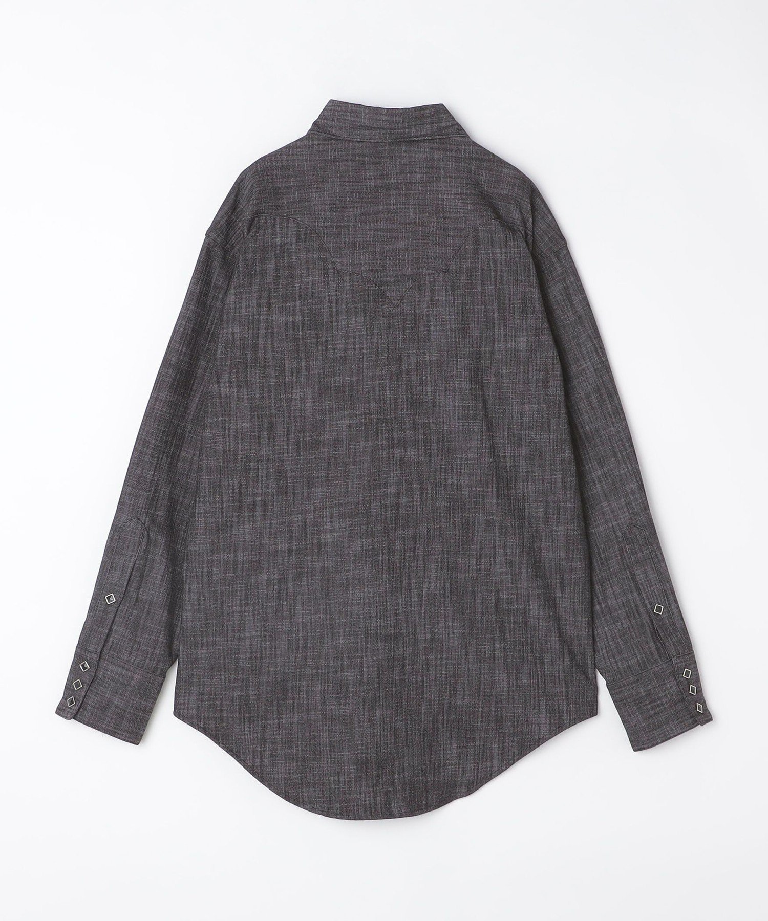 【SALE／40%OFF】SHIPS MEN ROCKMOUNT: リラックス デニム ウエスタン シャツ シップス トップス シャツ・ブラウス ブラック【送料無料】