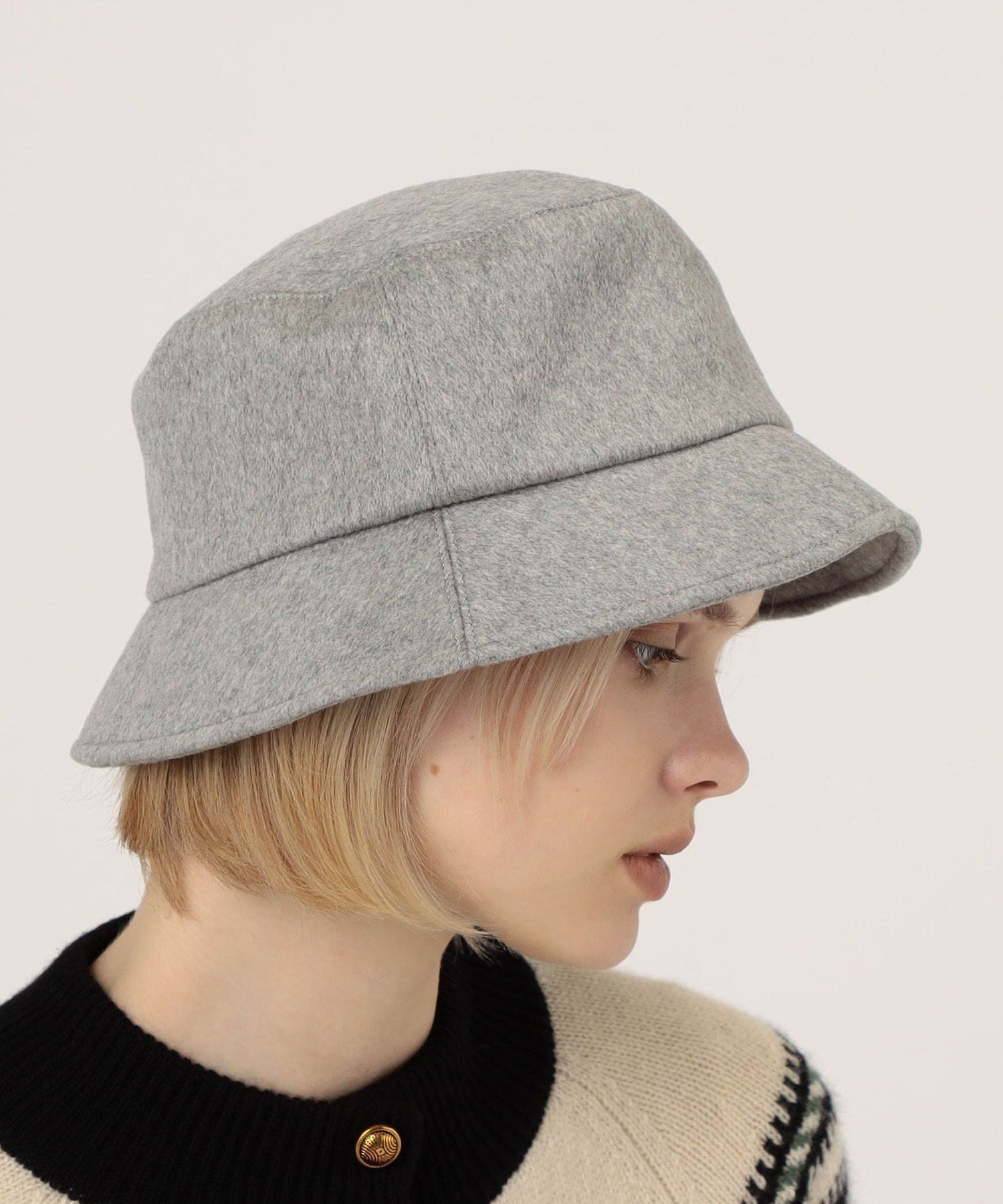 TOMORROWLAND KIJIMA TAKAYUKI PURE CASHMERE BUCKET トゥモローランド 帽子 ハット ブラック【送料無料】