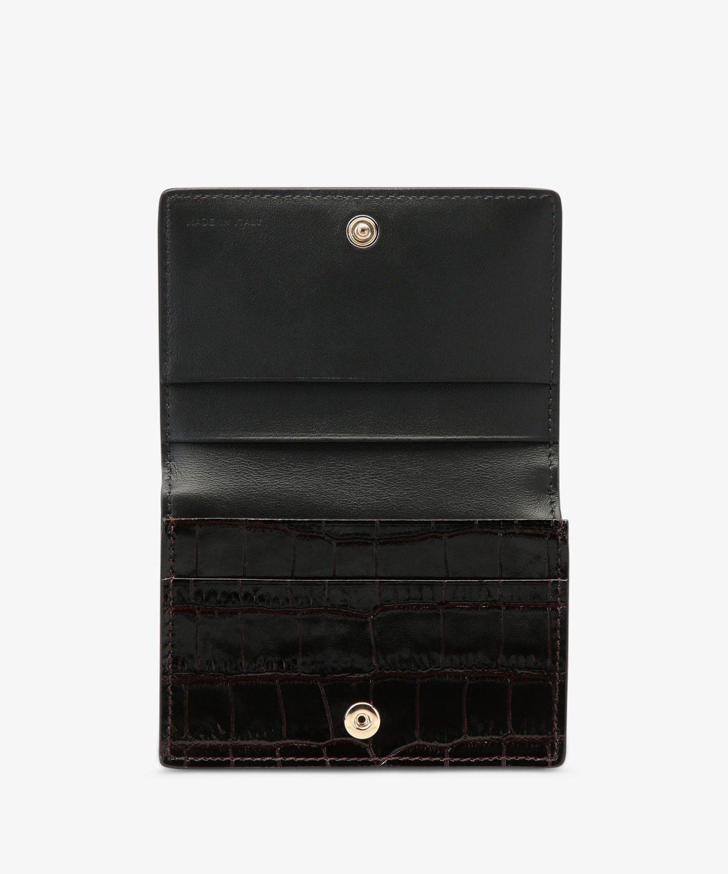 SMYTHSON Mara Folded Card Case With Snap Closure スマイソン 財布・ポーチ・ケース 名刺入れ・カードケース ブラウン【送料無料】