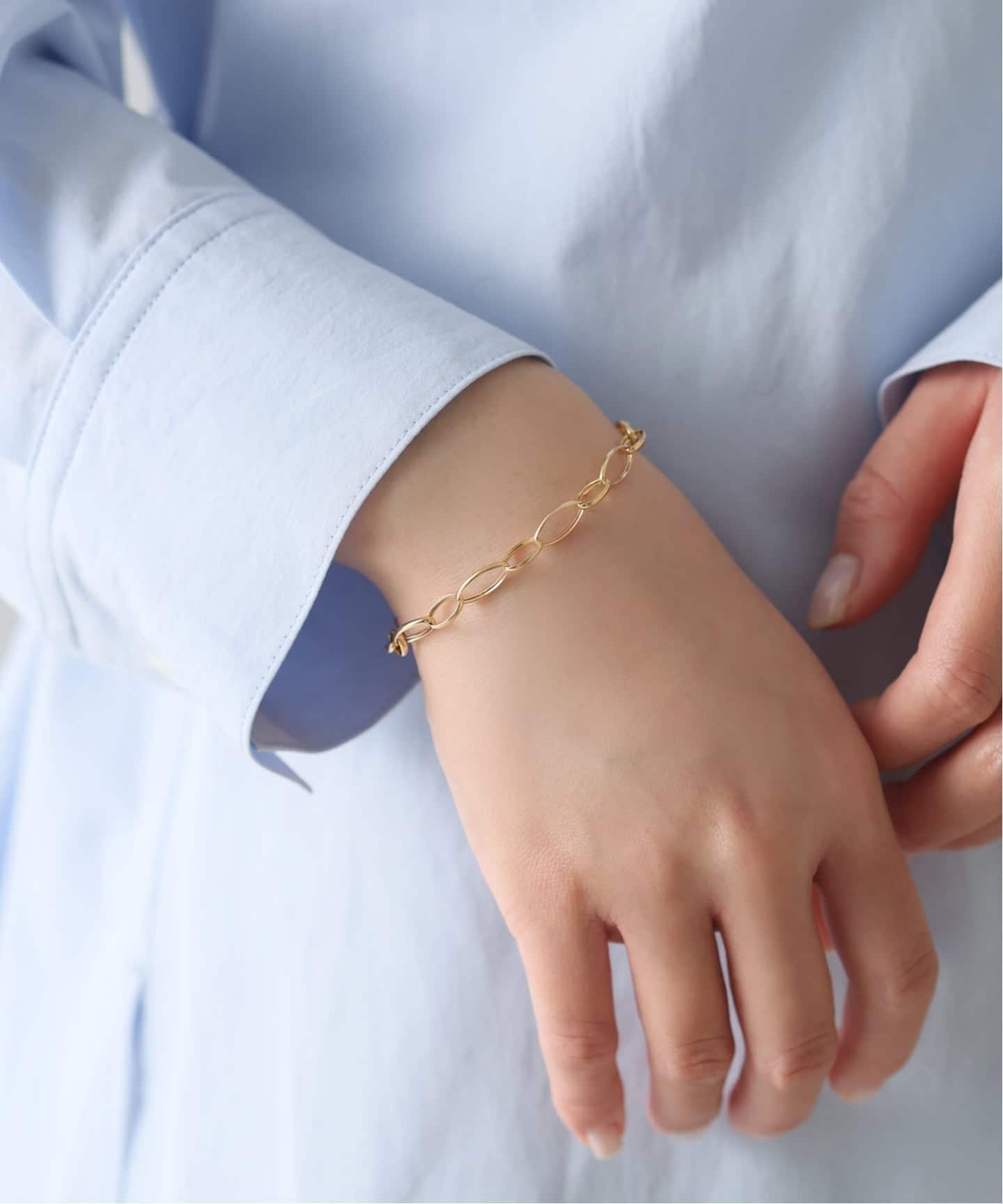 Lilas オーバルチェーンブレスレット K18 スピックアンドスパン アクセサリー・腕時計 ブレスレット・バングル ゴールド stylife-15490717 Rakuten Fashion サンプル画像2