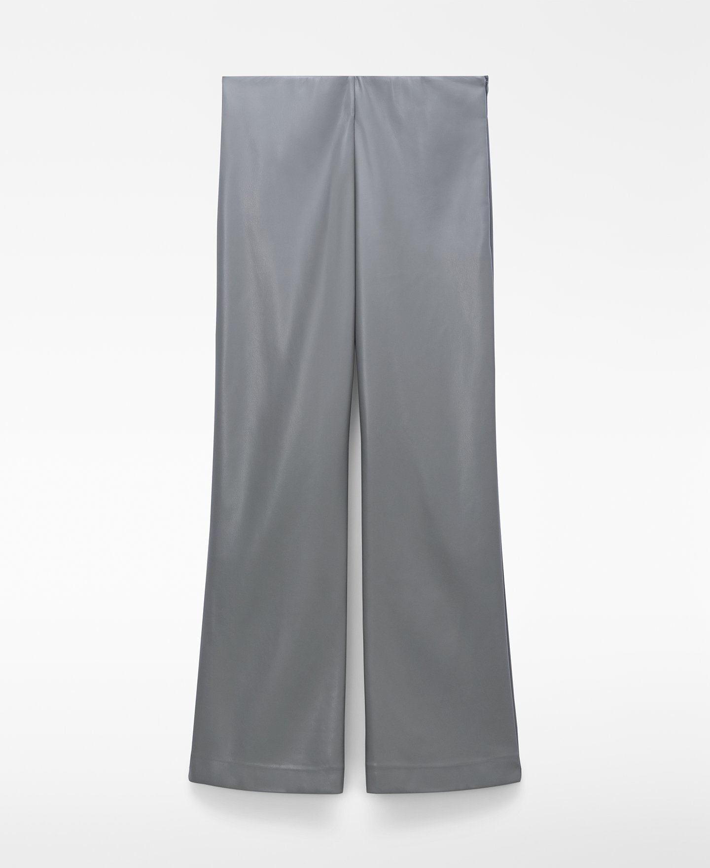 ADOLFO DOMINGUEZ フェイクレザー セミフレアパンツ(セットアップ)【26SS】 アドルフォドミンゲス パンツ スラックス・ドレスパンツ