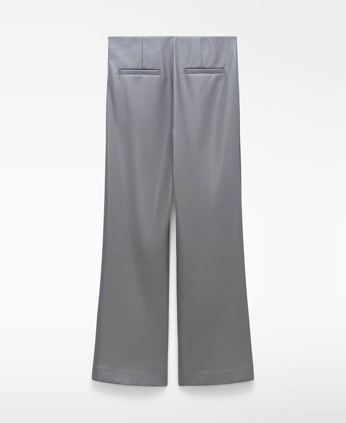 ADOLFO DOMINGUEZ フェイクレザー セミフレアパンツ(セットアップ)【26SS】 アドルフォドミンゲス パンツ スラックス・ドレスパンツ