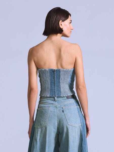 Levi's BLUETAB(TM) ROPER ビスチェ リーバイス トップス ベスト・ジレ ネイビー【送料無料】