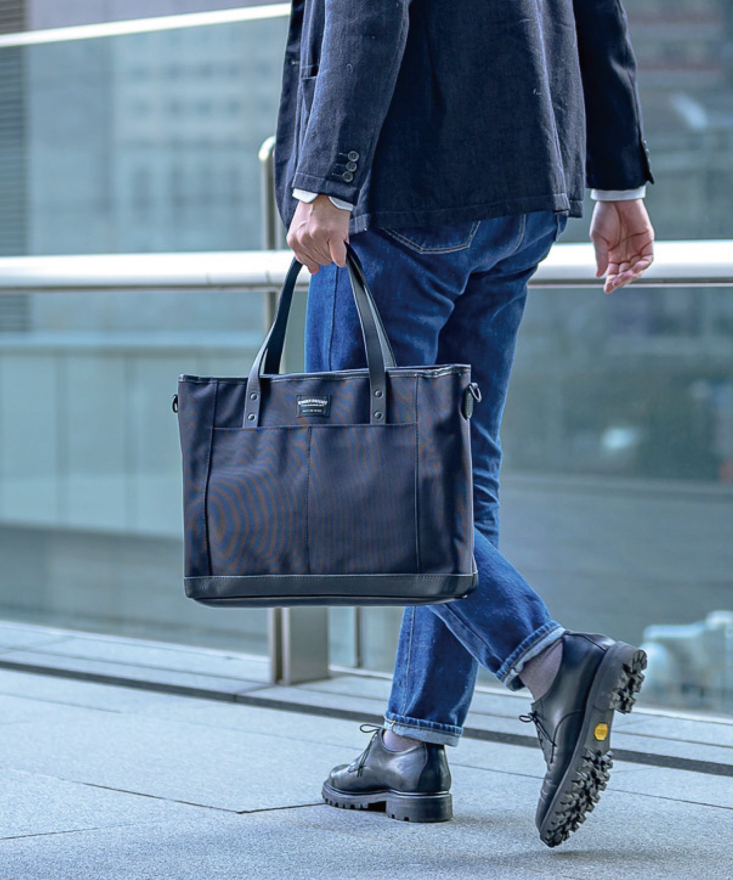 WONDER BAGGAGE 2WAYトートバッグ 大容量 通勤 通学 ショルダー別売り ワンダーバゲージ バッグ トートバッグ ブラック