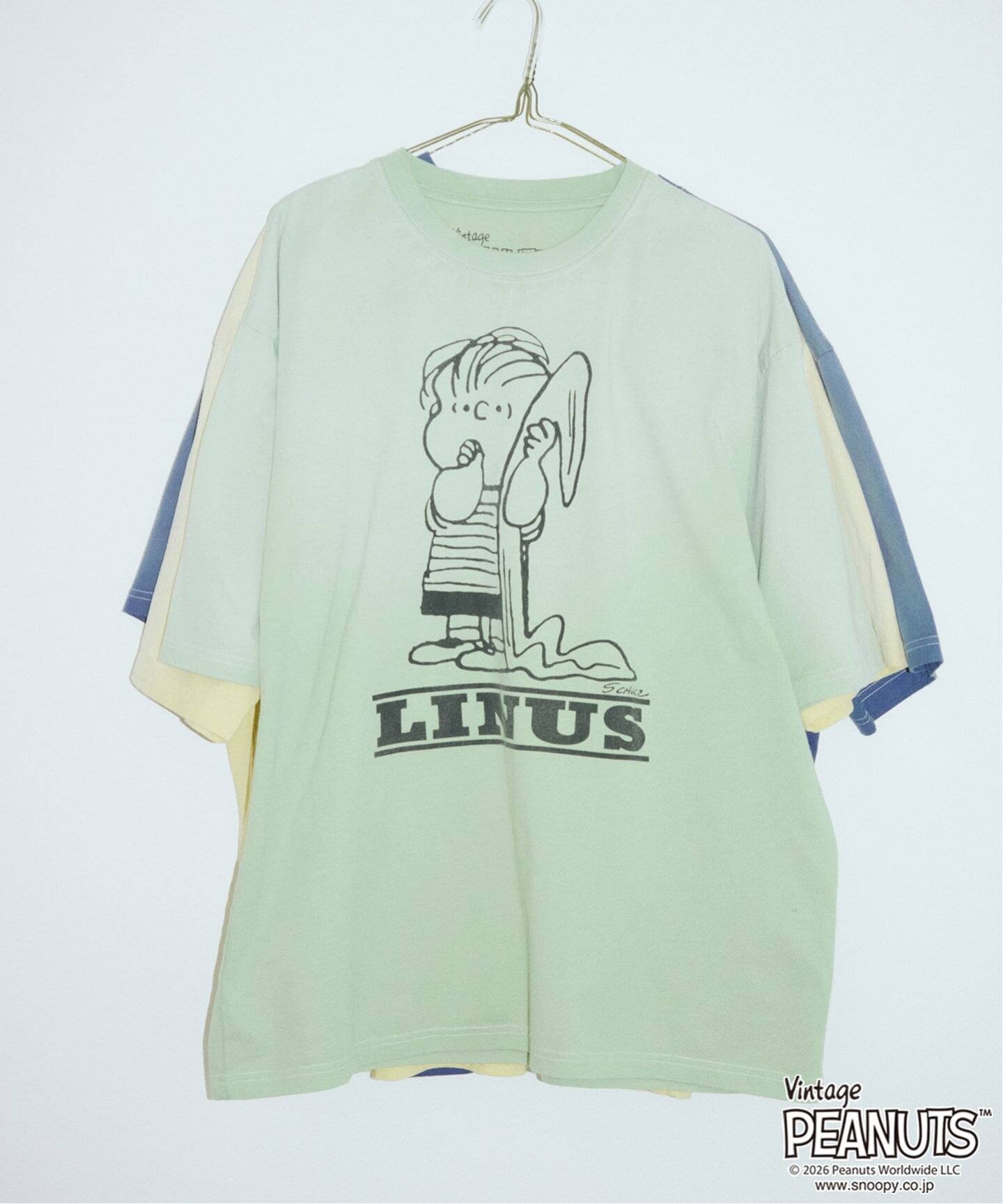 JOHNBULL/ジョンブル PEANUTS LINUS TEE フレームワーク トップス カットソー・Tシャツ グリーン