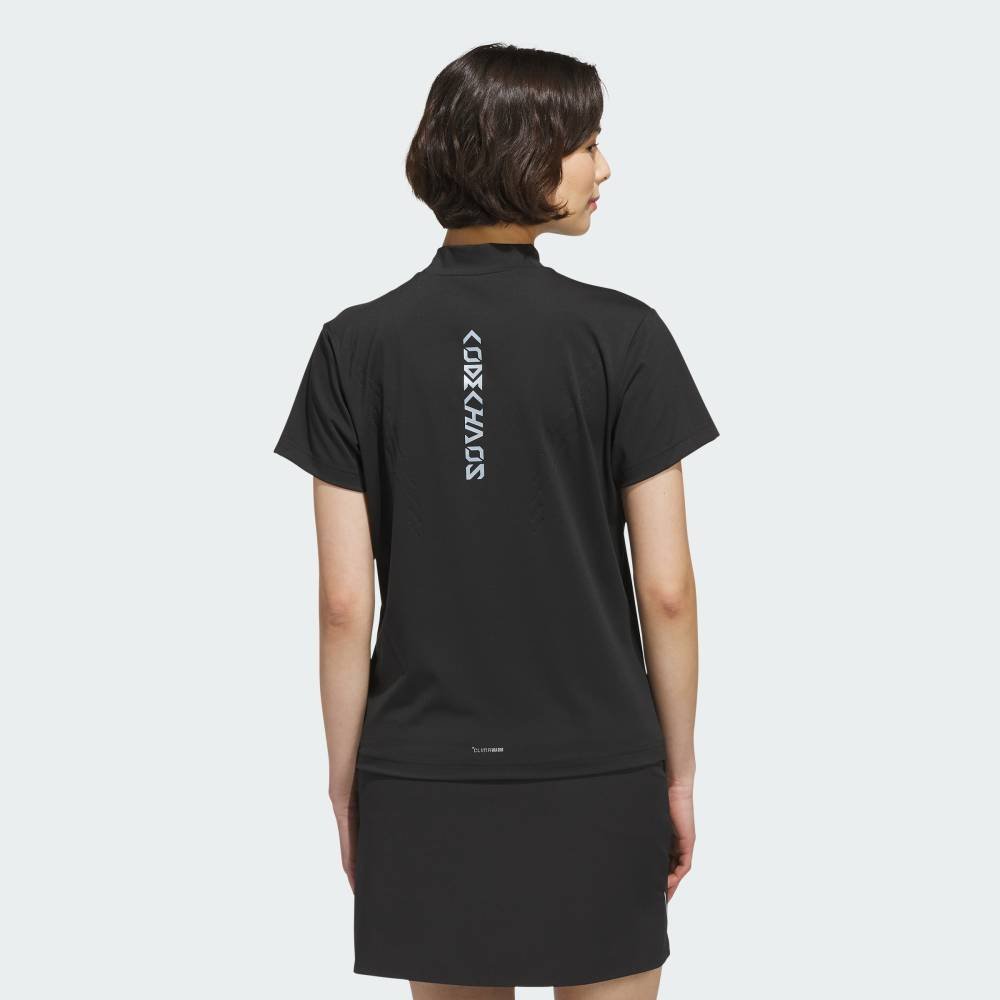 【公式】アディダス adidas 返品可 コードカオス モックネック 半袖シャツ アディダス トップス カットソー・Tシャツ ブラック