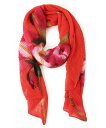 【SALE/30%OFF】Desigual 大きな花柄のスカーフ デシグアル ファッション雑貨 スカーフ・バンダナ オレンジ【送料無料】