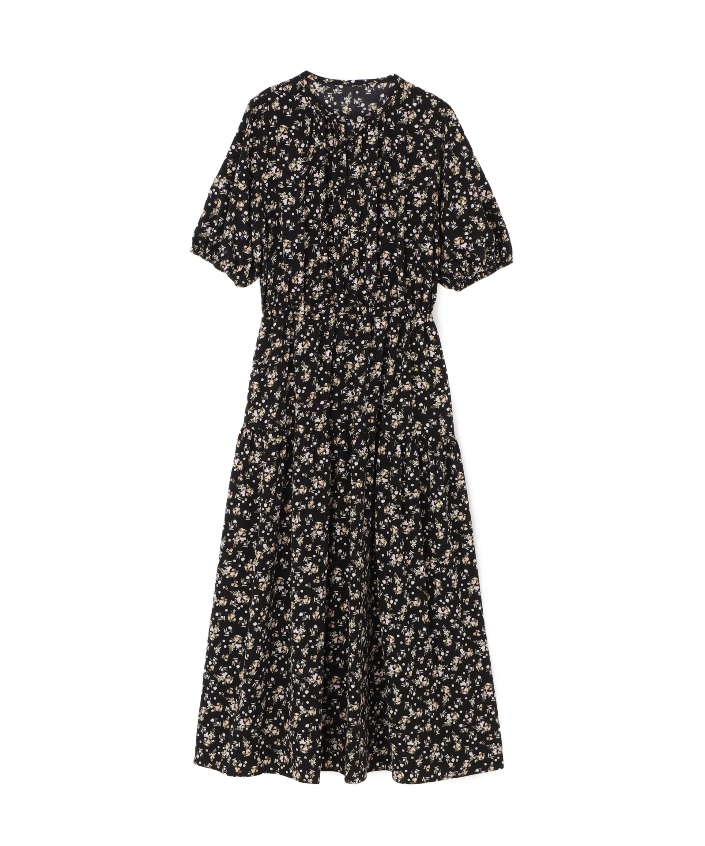 N. Natural Beauty Basic 小花柄ワンピース エヌ ナチュラルビューティーベーシック* ワンピース・ドレス ワンピース ブラック ベージュ