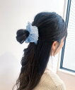 【SALE/10%OFF】MAJESTIC LEGON ストライプシュシュ マジェスティックレゴン ヘアアクセサリー その他のヘアアクセサリー ブルー
