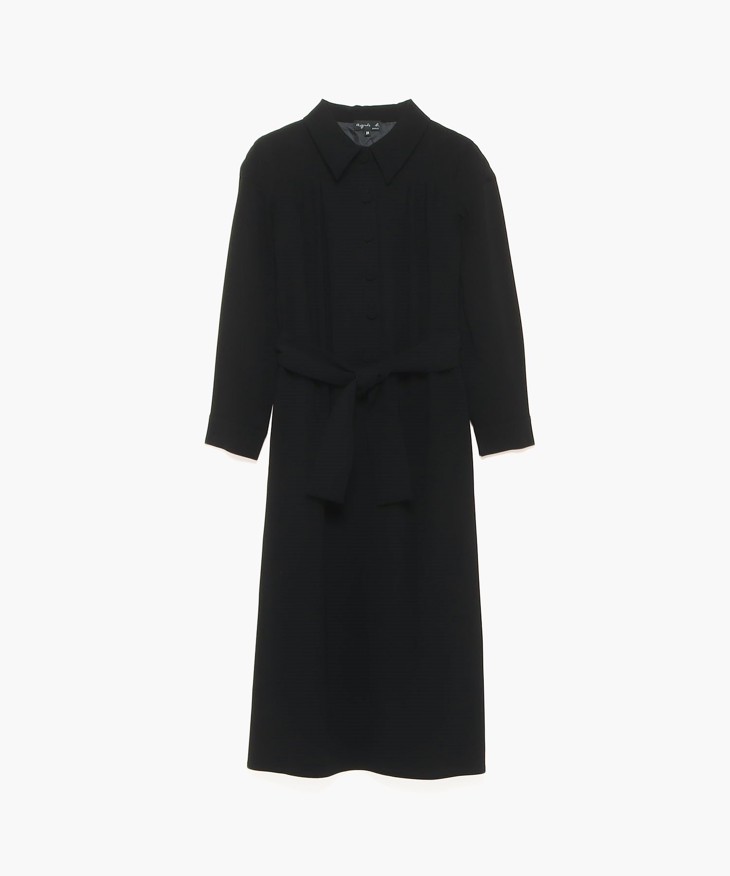 【SALE／50%OFF】agnes b. FEMME U700 ROBE ワンピース アニエスベー ワンピース・ドレス シャツワンピース ブラック【送料無料】