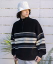 【SALE/30%OFF】BAYFLOW ライトニットハーフジッププルオーバー ベイフロー トップス ニット ベージュ ブラック パープル【送料無料】