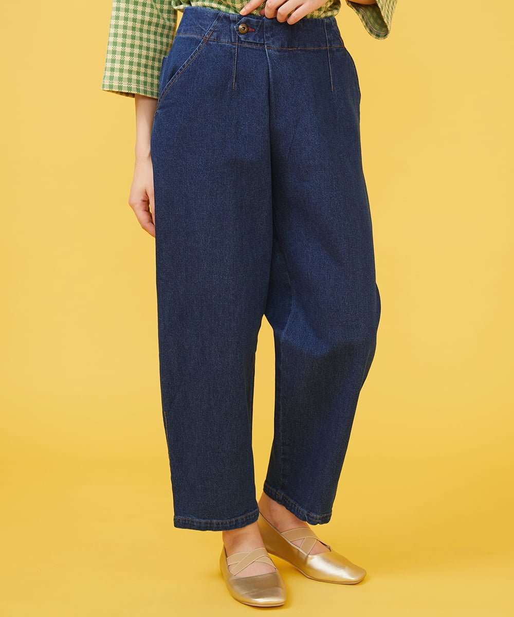 Jocomomola シンチバック デニムパンツ ホコモモラ パンツ その他のパンツ ブルー ネイビー【送料無料】