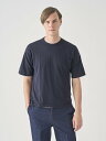 JOHN SMEDLEY ウェルトヘム半袖コットンニットTシャツ | S4676 | 30G ジョンスメドレー トップス ニット ネイビー【送料無料】