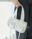 【SALE/20%OFF】MAJESTIC LEGON シャイニーリボンバッグ マジェスティックレゴン バッグ ハンドバッグ シルバー ホワイト【送料無料】