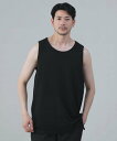 【SALE/5%OFF】Upscape Audience 日本製「丹後」度詰天竺(6オンス)サイドスリットロングタンクトップ カジュアル トップス ノースリーブ...