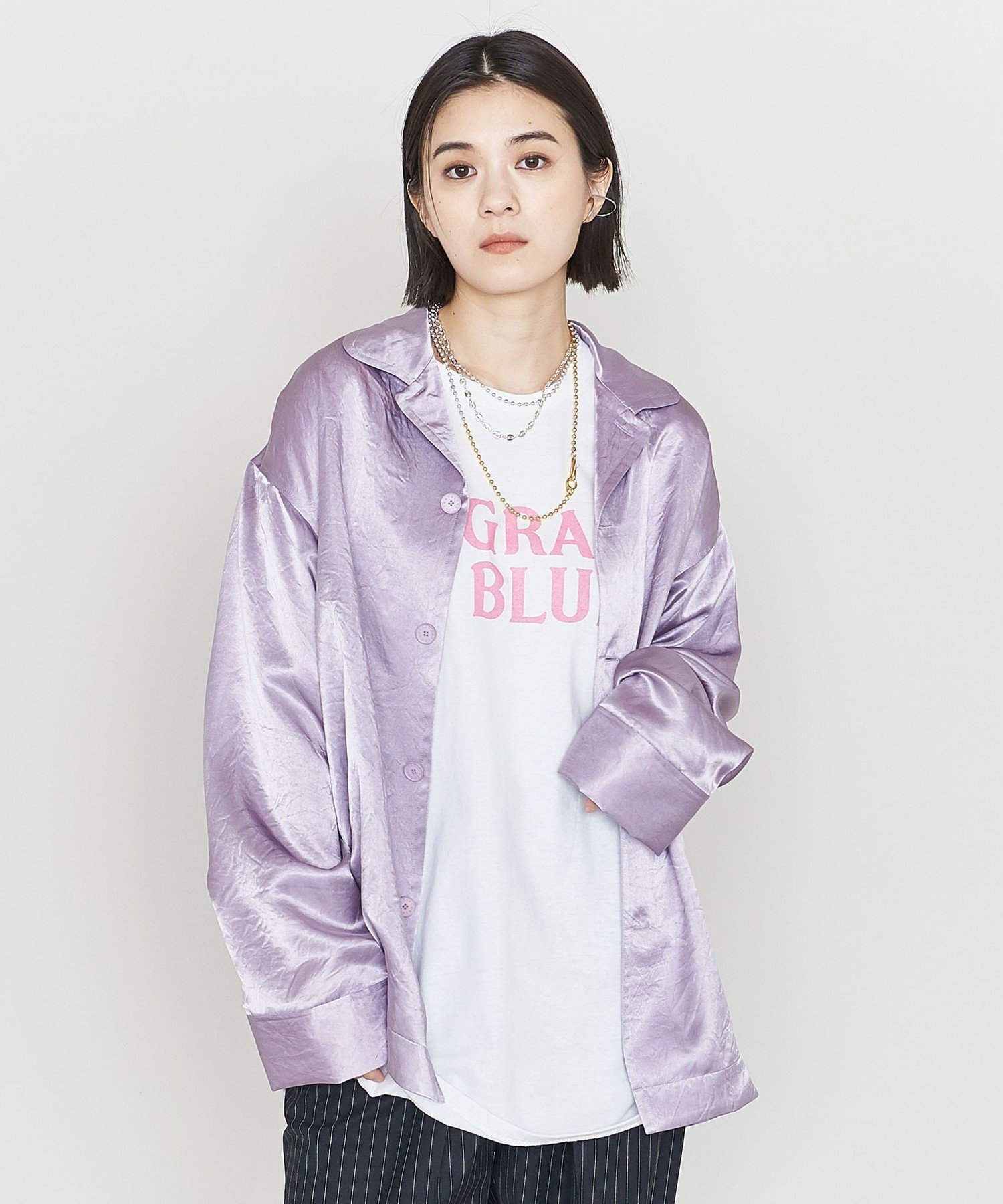 【SALE／80%OFF】ASTRAET ＜ASTRAET＞サテン パジャマ シャツ ユナイテッドアローズ アウトレット トッ..