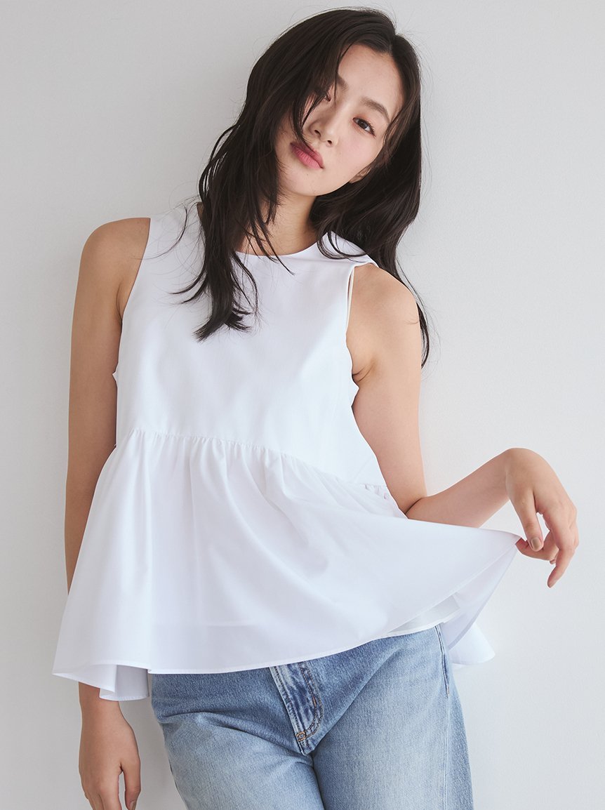 Mila Owen 【イージーケア】【接触冷感】バックリボンアメスリペプラムブラウス ミラオーウェン トップス シャツ・ブラウス ホワイト【送料無料】 stylife-15766855 Rakuten Fashion パッケージ画像