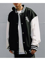 サブサエティ スタジャン メンズ 【SALE／50%OFF】Subciety Subciety/(U)SWEAT STADIUM JKT サブサエティ ジャケット・アウター スタジャン・スカジャン ブラック カーキ イエロー ネイビー【送料無料】