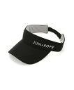 JUN&ROPE' シルバーロゴ ツイルバイザー ジュンアンドロペ 帽子 サンバイザー グリーン ベージュ ホワイト ブラック ネイビー【送料無料】