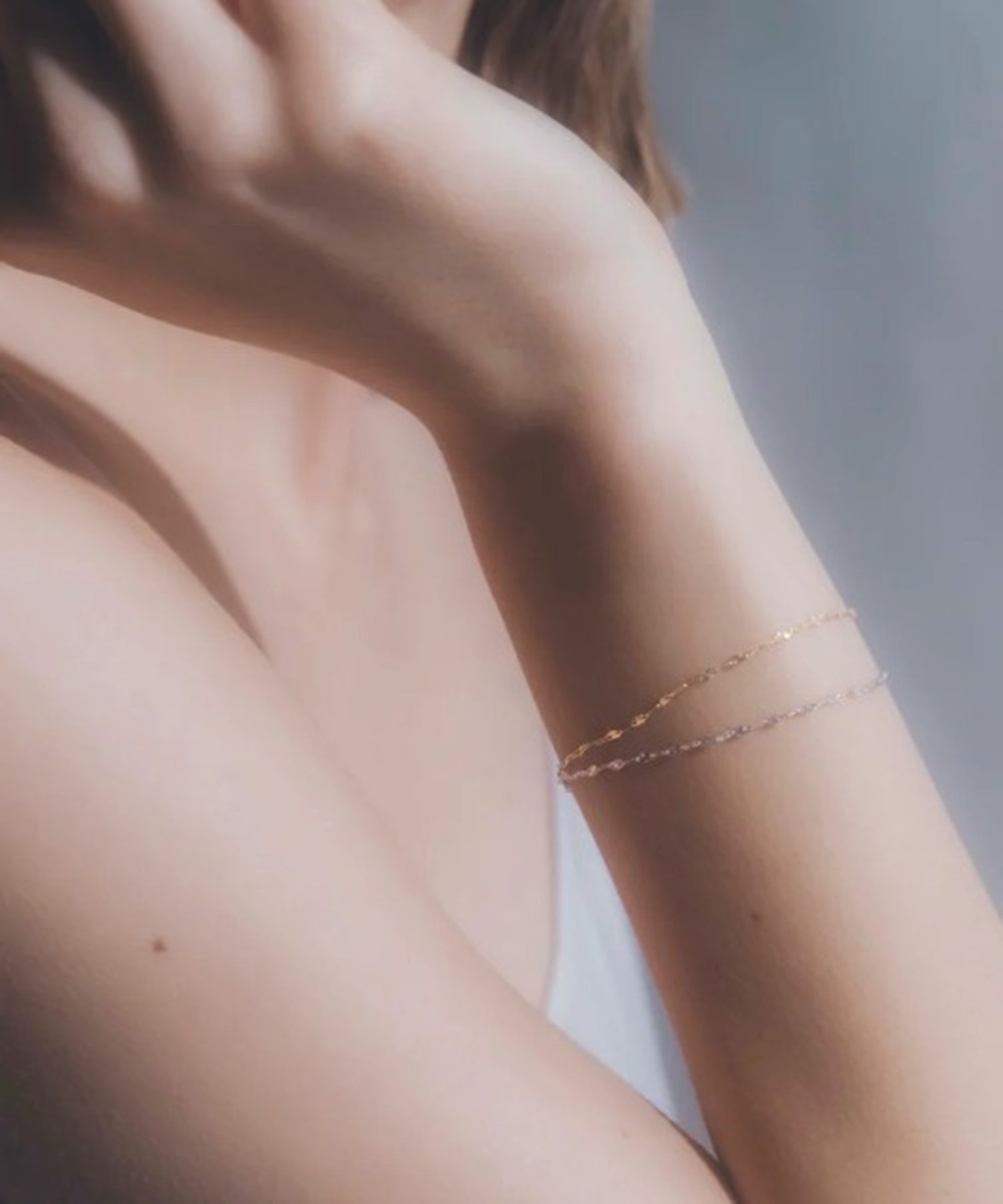 les bon bon les bon bon/(U)sunlight bracelet white gold セットアップセブン アクセサリー・腕時計 ブレスレット・バングル シルバー【送料無料】