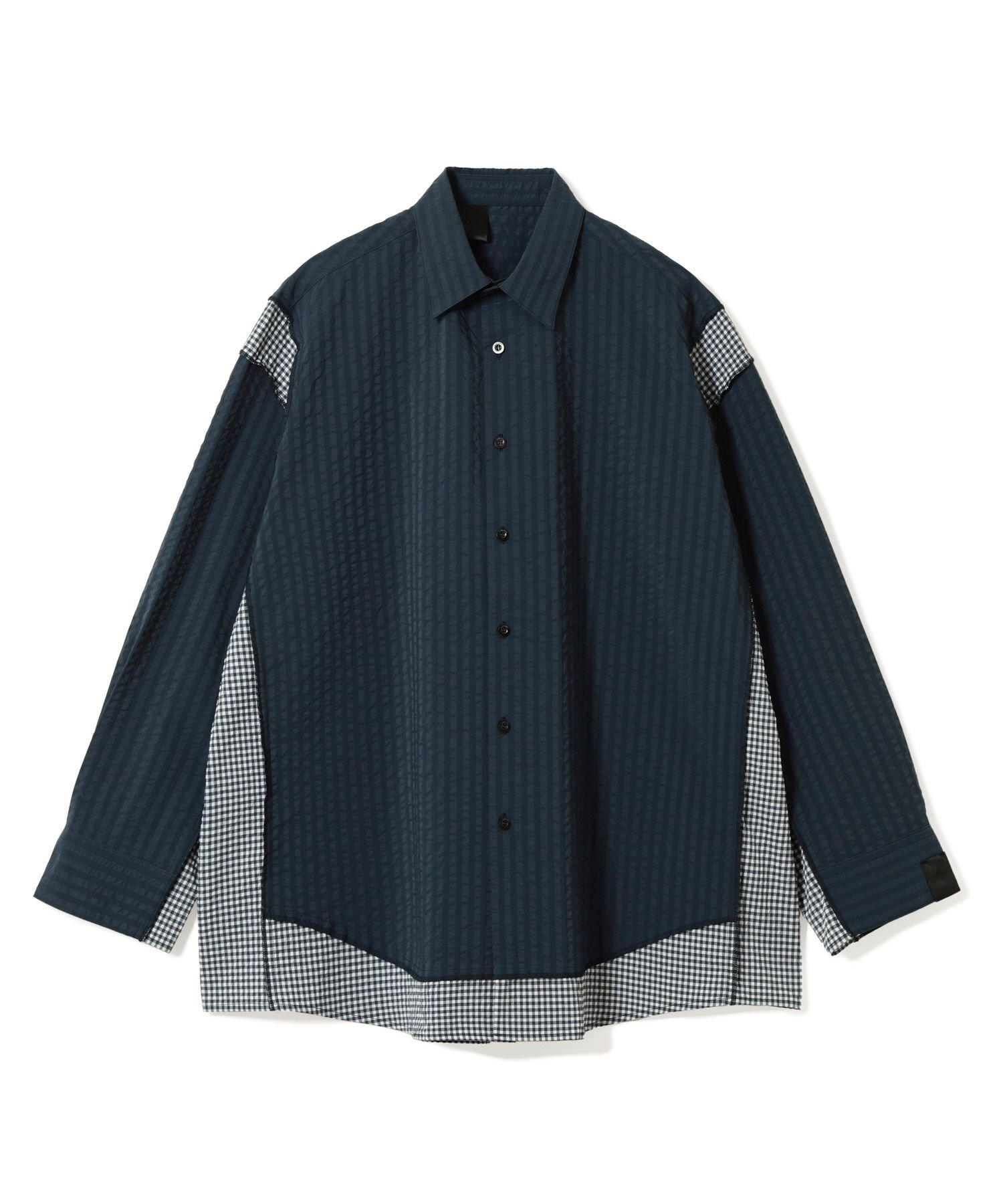 N.HOOLYWOOD COMPILE SHIRT エヌ．ハリウッド トップス シャツ・ブラウス ネイビー ホワイト