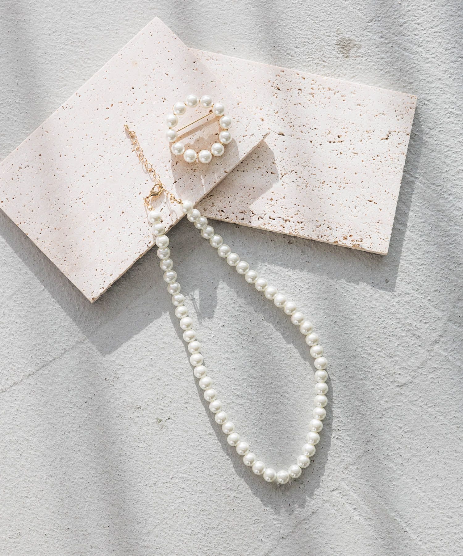 【SALE/60%OFF】GLOBAL WORK パールネックレス&ブローチ/250180 グローバルワーク アクセサリー・腕時計 ネックレス ゴールド