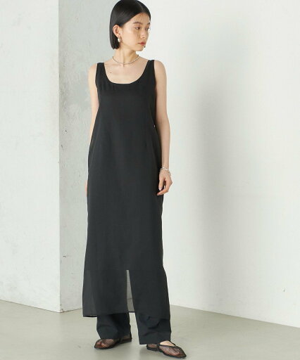 SHIPS WOMEN Wai+:<手洗い可能>オーガンジー ノースリーブ 2WAY ワンピース シップス ワンピース・ドレス ワンピース ブラック ベージュ【送料無料】 SHIPS WOMEN Wai+:<手洗い可能>オーガンジー ノースリーブ 2WAY ワンピース シップス ワンピース・ドレス ワンピース ブラック ベージュ【送料無料】
