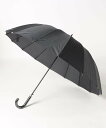 【SALE/52%OFF】SETUP7 SETUP7/65cm ストライプ16本骨傘 NT セットアップセブン ファッション雑貨 傘・長傘 ブラック ネイビー