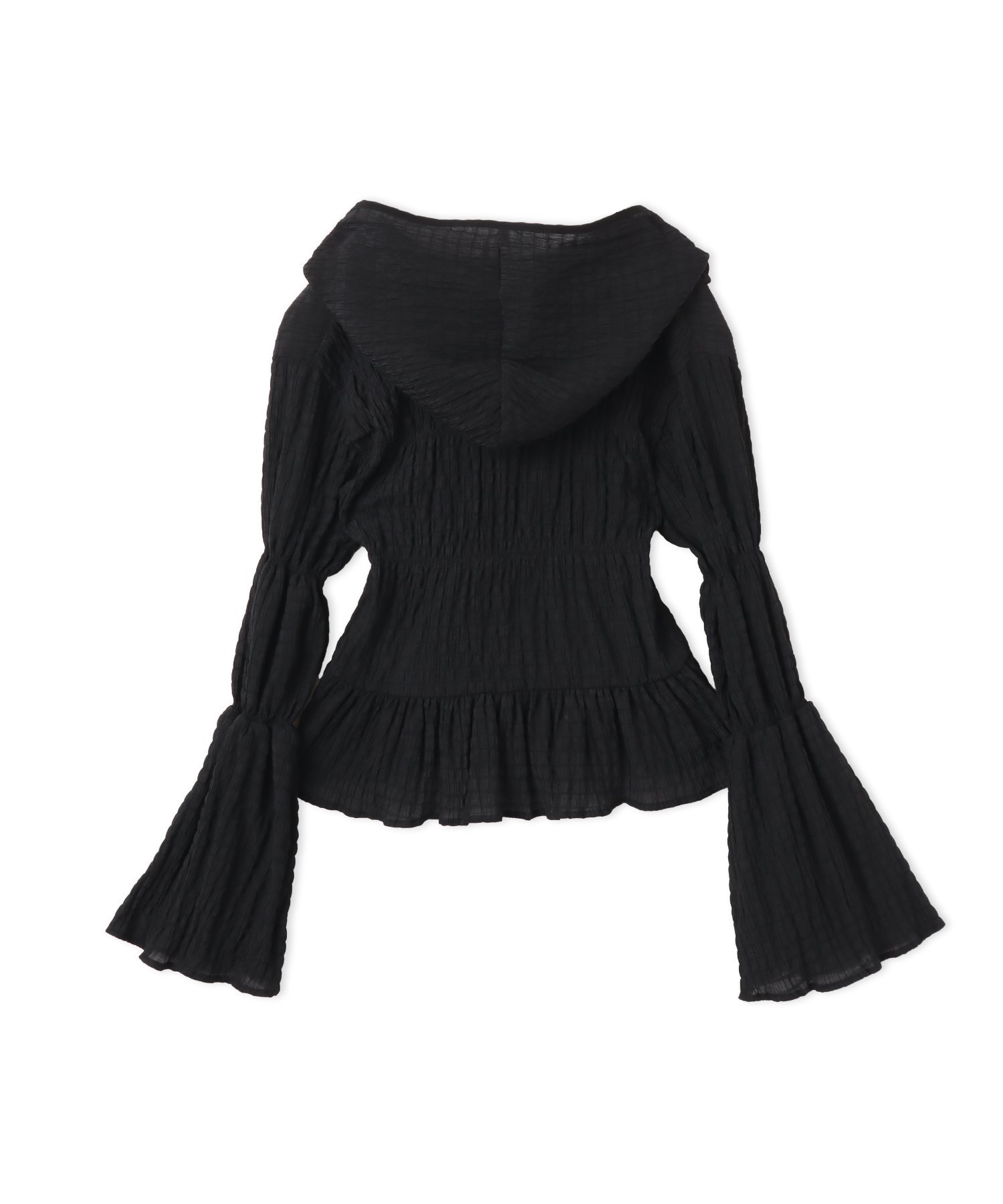 atmos pink atmos pink Shirring Blouse BLACK アトモス トップス シャツ・ブラウス ブラック