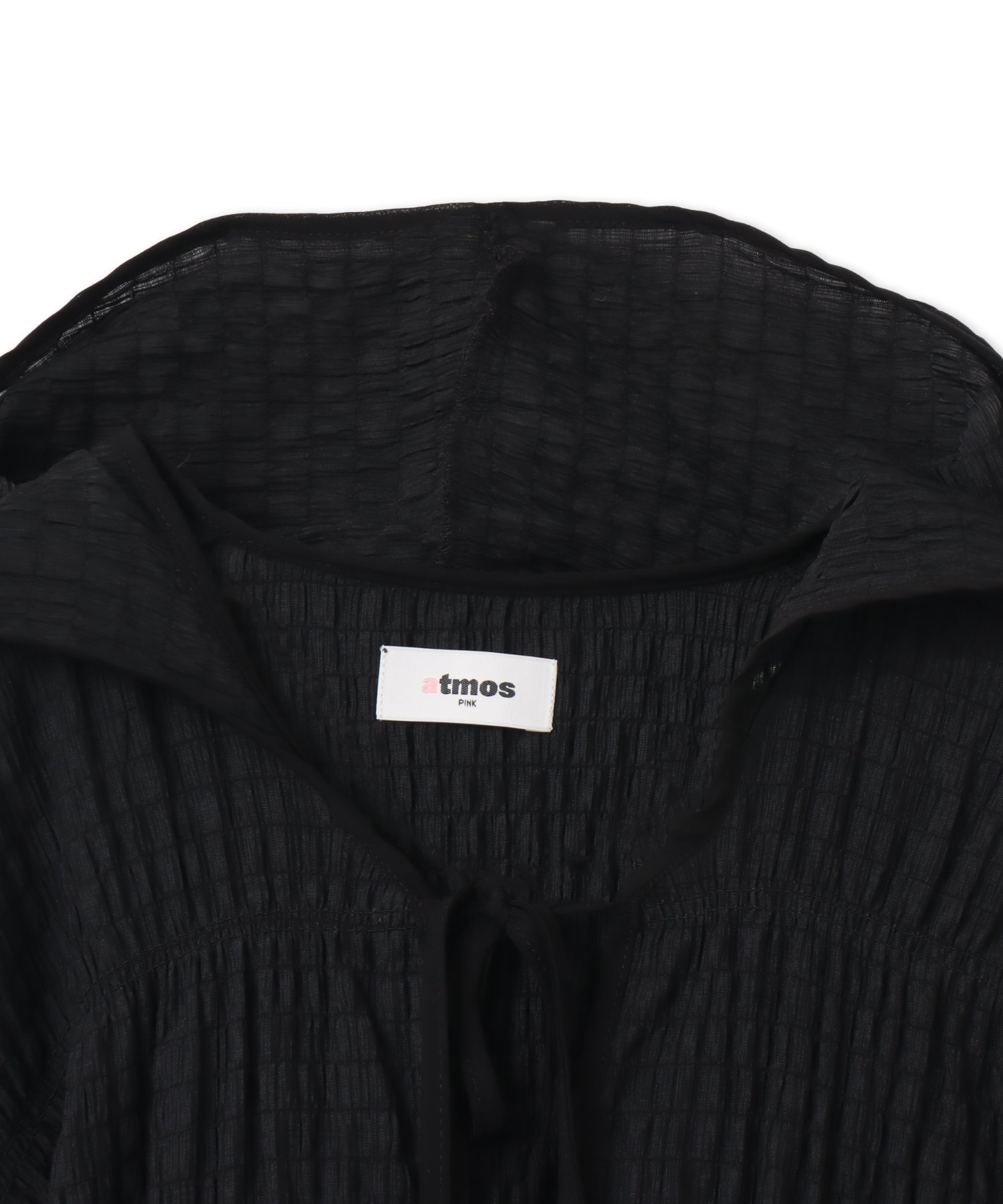 atmos pink atmos pink Shirring Blouse BLACK アトモス トップス シャツ・ブラウス ブラック