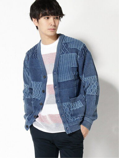 Cotton Indigo Fun Cardigan 11-15-1328-156: Indigo Cotton Indigo Fun Cardigan 11-15-1328-156: Indigo
